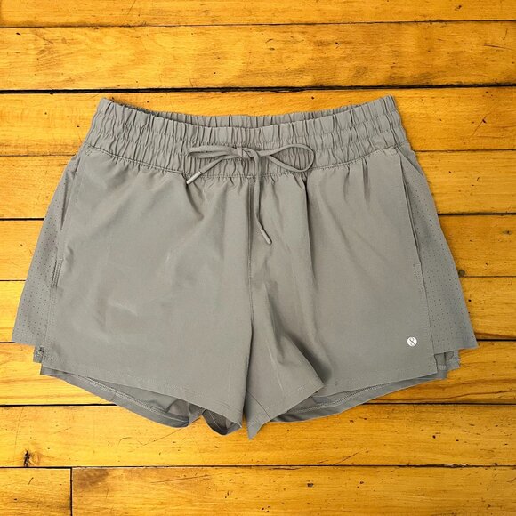 Layer 8 Grey Athletic Shorts, Size Large - Picture 1 of 10